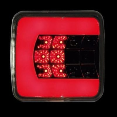 Světlo na přívěsný vozík 12/24V 25LED pravé - 4 funkce LAMPA Italy