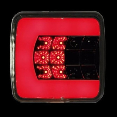 Světlo na přívěsný vozík 12/24V 25LED levé - 4 funkce LAMPA Italy