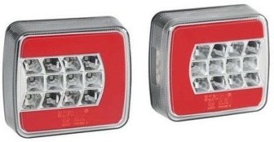 Světlo na přívěsný vozík 12/24V 25LED pravé - 4 funkce LAMPA Italy