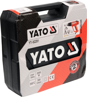 Yato Pistole opalovací 2000 W s příslušenstvím