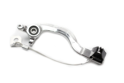 Brzdový pedál MOTION STUFF 83P-0831002 silver body, black steel fixed tip Steel Fixed Tip