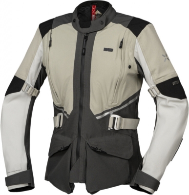 Dámská bunda s laminovanou membránou iXS X2-111605-899-DXL TOURSTER-STX 1.0 X2-111605 opatský kámen-tmavě šedá-světle šedá DXL