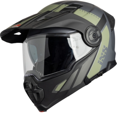 Flip-up helmet iXS X15903-M37-XL VENTURE 1.0 X15903 black-anthracite-olive XL
