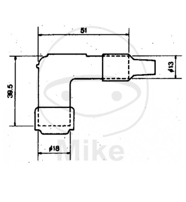 Koncovka zapalovací svíčky NGK 8031 LB05E (708.52.10)