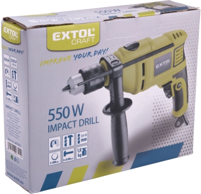 Vrtačka s příklepem EXTOL CRAFT 550W