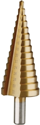 EXTOL CRAFT vrtáky stupňovité, sada 3ks, ∅4-12/1mm, ∅4-20/2mm, ∅4-32/2mm, 20090