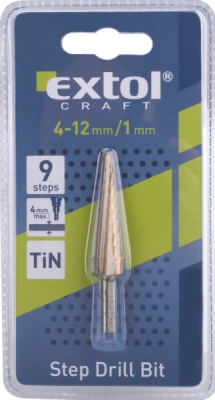 EXTOL CRAFT vrták stupňovitý, ∅4-12mm, 20051
