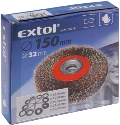 EXTOL CRAFT kartáč okružní pomosazený, ∅150mm, 17018
