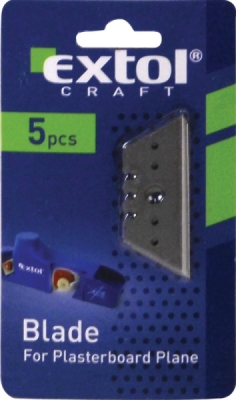 EXTOL CRAFT břity do hoblíku na sádrokarton-lichoběžník, 5ks, 9145