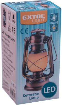 Petrolejka LED, bílé světlo/plamen EXTOL LIGHT