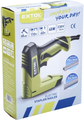 Elektrická sponkovačka EXTOL CRAFT 45W