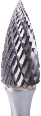 Fréza karbidová, ostrý oblouk, pr.12x25mm/stopka 6mm, sek střední EXTOL INDUSTRIAL