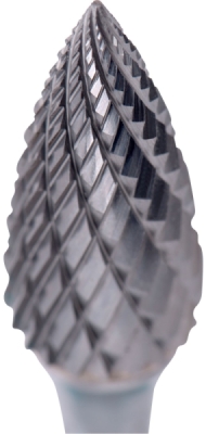 Fréza karbidová, ostrý oblouk, pr.12x25mm/stopka 6mm, sek střední EXTOL INDUSTRIAL