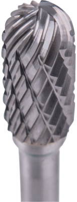 Fréza karbidová, válcová s kulovým čelem, pr.10x20mm/stopka 6mm, sek střední EXTOL INDUSTRIAL