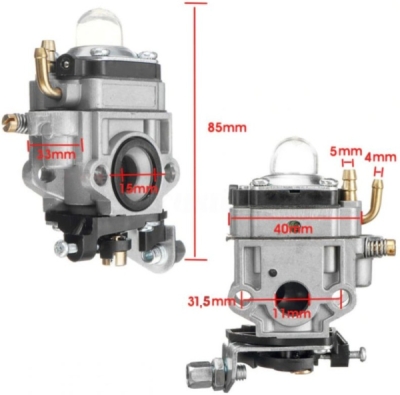 Náhradní karburátor do motorové kosy, malý otvor 10mm, 19-38ccm M831152