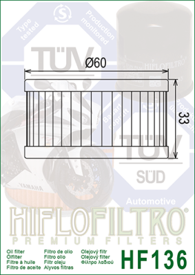 Olejový filtr HIFLOFILTRO HF136