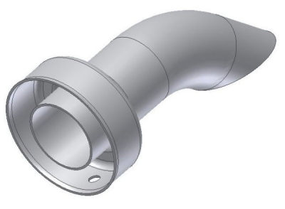 Zátka výfuku "dB killer" MIVV GP - OVAL - X-CONE 50.DK.020.0 O35 – O61 – L.140 mm