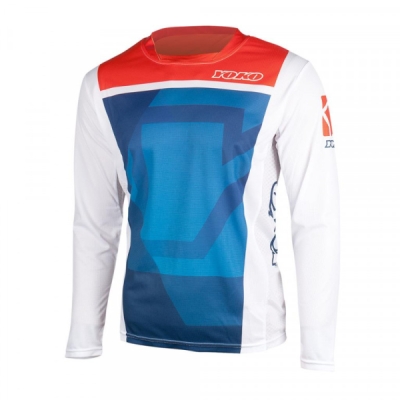 Motokrosový dres YOKO 66-176600-S KISA modrý / červený S (1.66-176600-S)