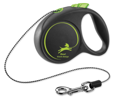 Vodítko Flexi Black Design lanko XS zelené 3m
