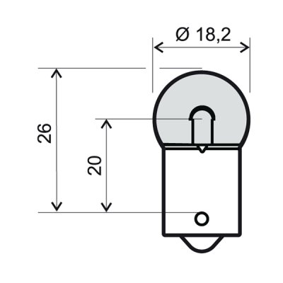 Lamp RMS 246510231 12V 10W BA15S (10pcs)