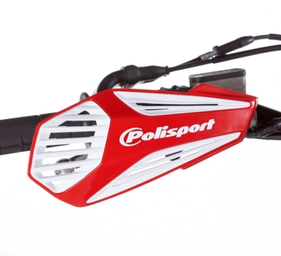 Chrániče páček POLISPORT 8308400010 MX AIR s univerzální montážní sadou na řidítka Red CR04 / White