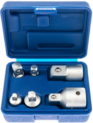 Redukce čtyřhrany 1/4", 3/8", 1/2", 3/4", různé adaptéry, sada 6 ks - ASTA A-6HAS