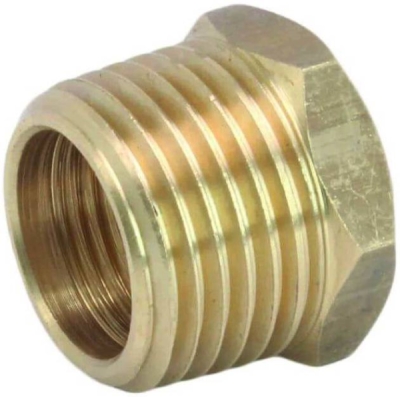 Redukce GZ – GW, mosazná, varianta 3/8"-1/4" – ASTA  MFP-45
