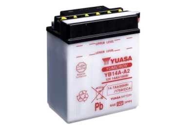 Yumicron akumulátor vč. kyseliny YUASA 102080 YB14A-A2 (706.102080)