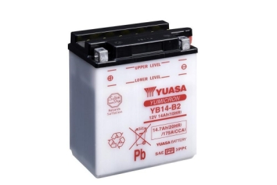Yumicron akumulátor vč. kyseliny YUASA 102075 YB14-B2 (706.102075)