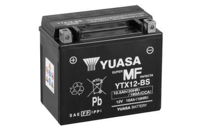 Bezúdržbová motocyklová baterie YUASA 102169 YTX12-BS (706.102169)