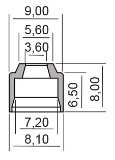 Gufero RMS 100669320 valve stem