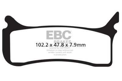 Brzdové destičky EBC EPFA406HH