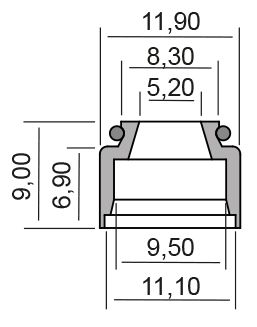 Gufero RMS 100669220 valve stem