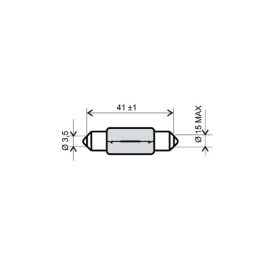 Žárovka RMS FLOSSER 246510126 6V-15W T 15x42