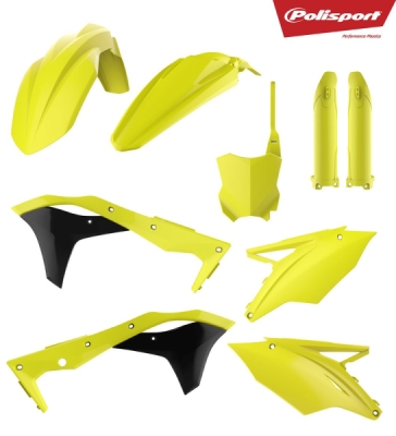 Sada plastů POLISPORT 90743 neonově žlutá