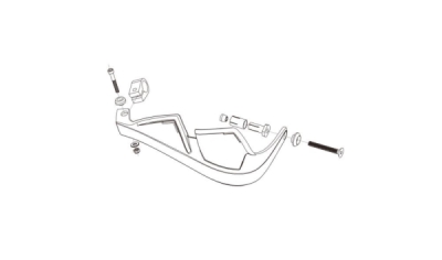 Chrániče páček POLISPORT 8305100030 EVOLUTION INTEGRAL s montážní sadou (O22 mm) oranžová KTM