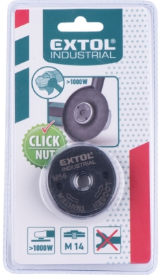 Matice rychloupínací pro úhlové brusky, click-nut, M14  EXTOL INDUSTRIAL
