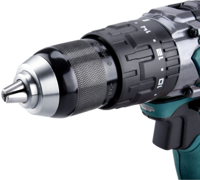 Vrtací šroubovák aku s příklepem, 18V Li-ion, 4 pólový motor, 2000mAh, bez baterie a nabíječky EXTOL INDUSTRIAL