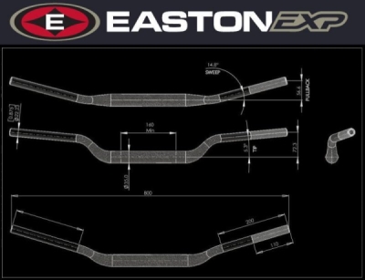 Řidítka EASTON EXP EXP M 72 57
