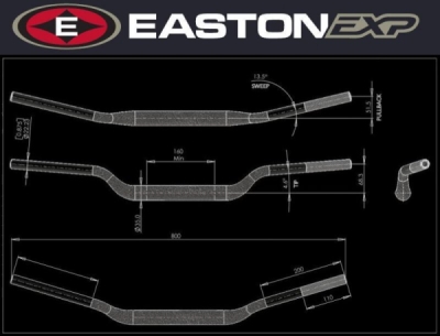 Řidítka EASTON EXP EXP M 68 51