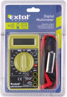 EXTOL CRAFT multimetr digitální (U, I, R), 600011