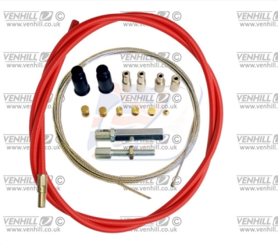 Lanko plynu univerzální sada Venhill U01-4-100-RD 1,35m (dvoutakt) červená