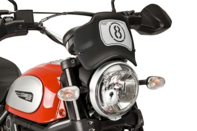 Plexi štít PUIG FRONTAL PLATE 9177C karbonový vzhled