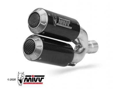 2 koncovky výfuku MIVV MK3 D.043.SM3C karbon