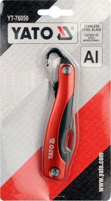 Yato Nůž kapesní s karabinou čepel Bowie