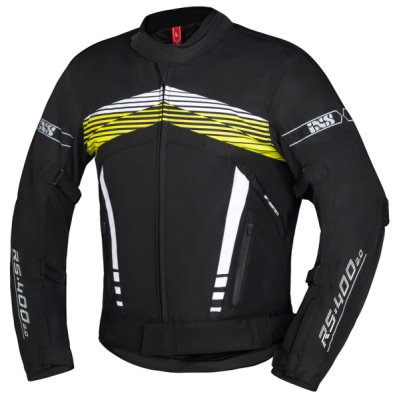 Sportovní bunda iXS X56046-315-S RS-400-ST 3.0 X56046 černo-bílo-neonově žlutá S