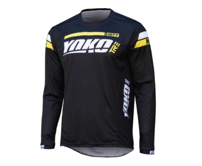 Motokrosový dres YOKO 66-226609-L TRE černá/žlutá L (1.66-226609-L)