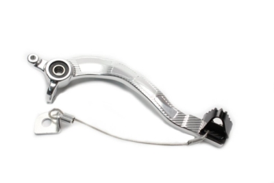 Brzdový pedál MOTION STUFF 83P-0821002 silver body, black steel fixed tip Steel Fixed Tip