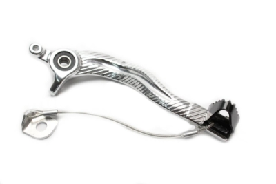 Brzdový pedál MOTION STUFF 83P-0851002 silver body, black steel fixed tip Steel Fixed Tip