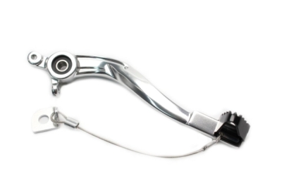 Brzdový pedál MOTION STUFF 83P-0921002 silver body, black steel fixed tip Steel Fixed Tip